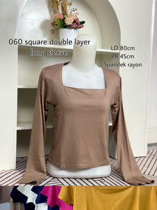 060 Square double layer long sleeve