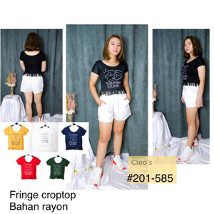 Fringe croptop 201-585